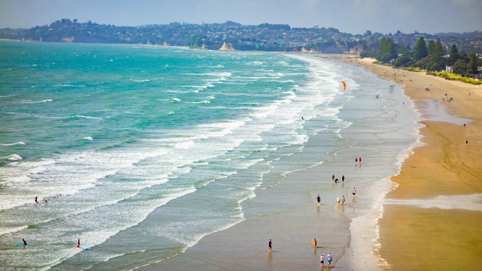 Orewa beach on Auckland's Hibiscus Coast