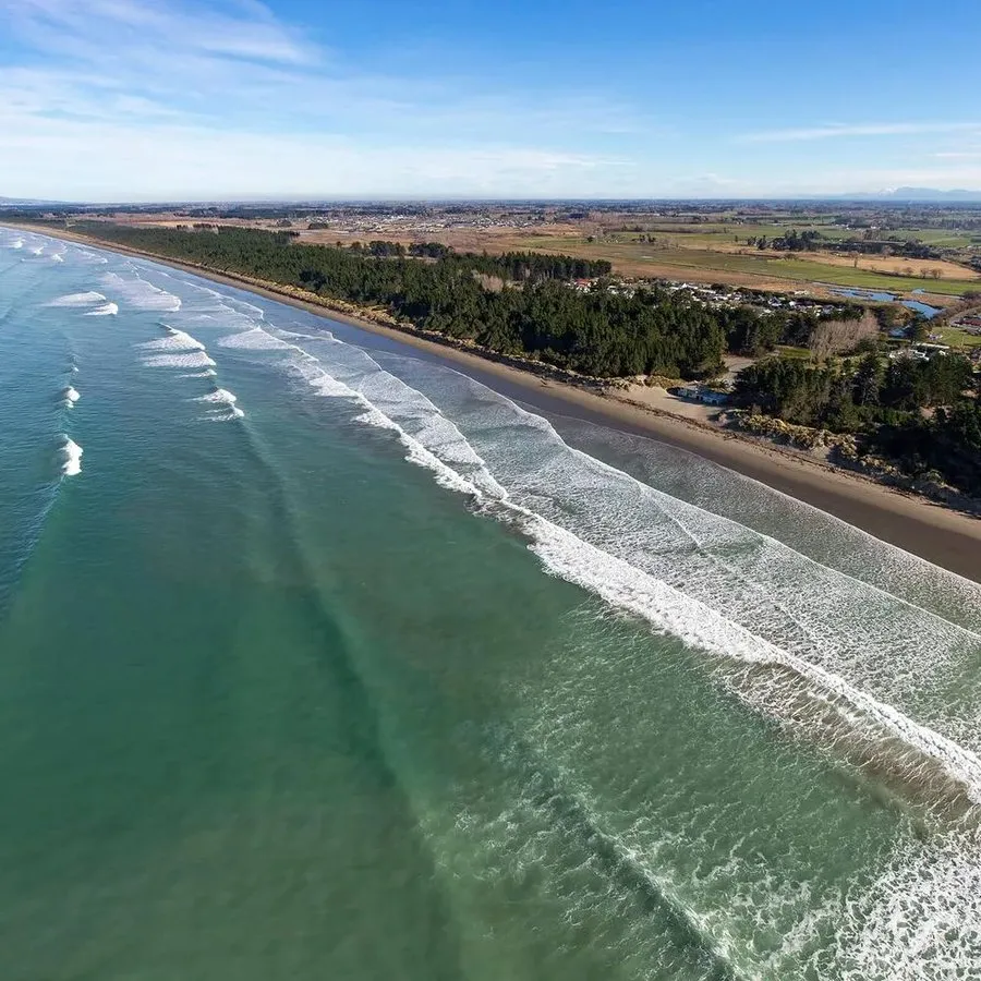 Waikuku beach dunes north of Christchurch